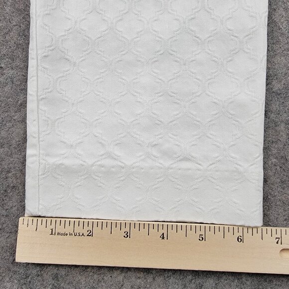 Lilly Pulitzer Textured Straight Pants Womens Size 8 White Embossed Pattern - Picture 14 of 15